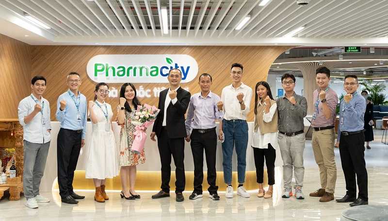 Khối văn phòng làm việc tại trụ sở của Pharmacity